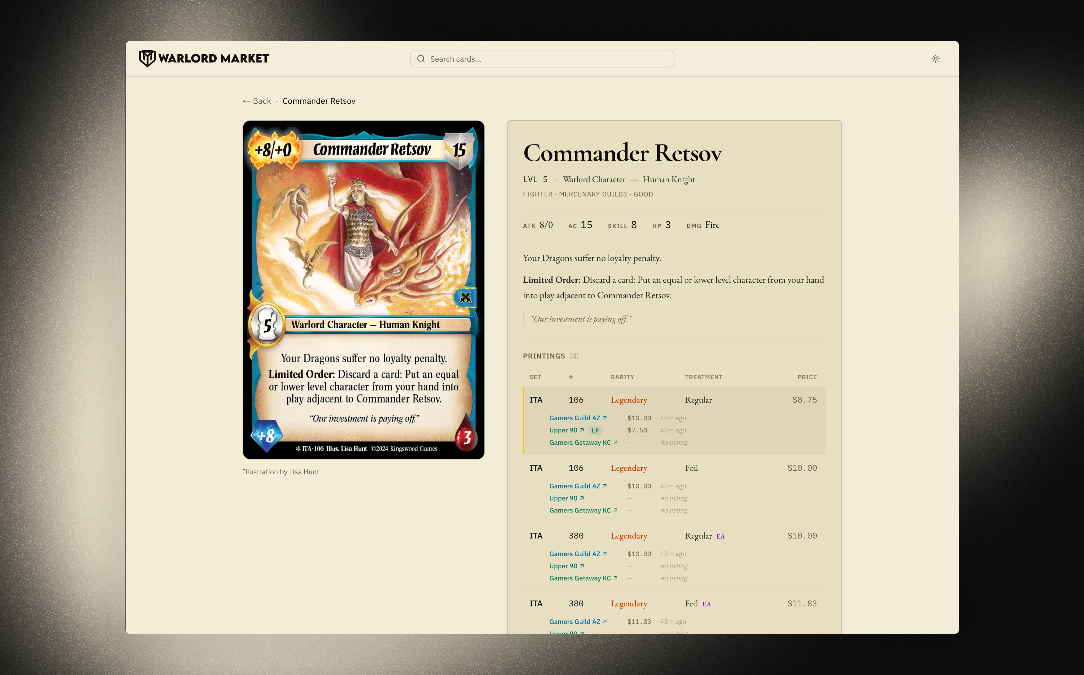 Warlord Market